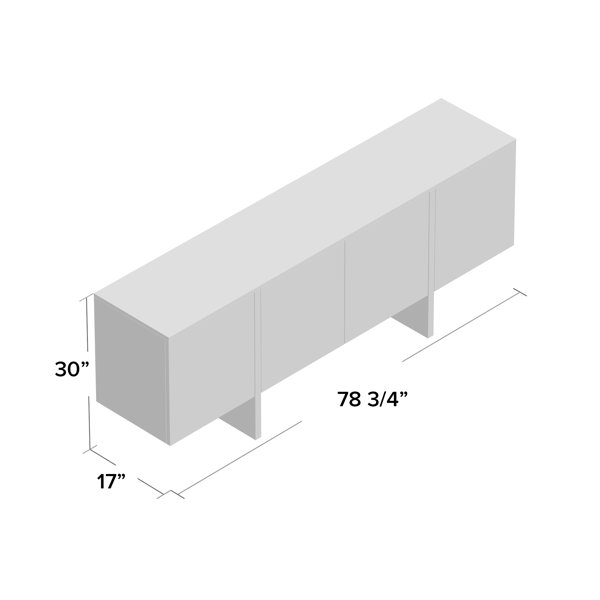 Ebern Designs Dardanelle 78.74'' Wide & Reviews Wayfair